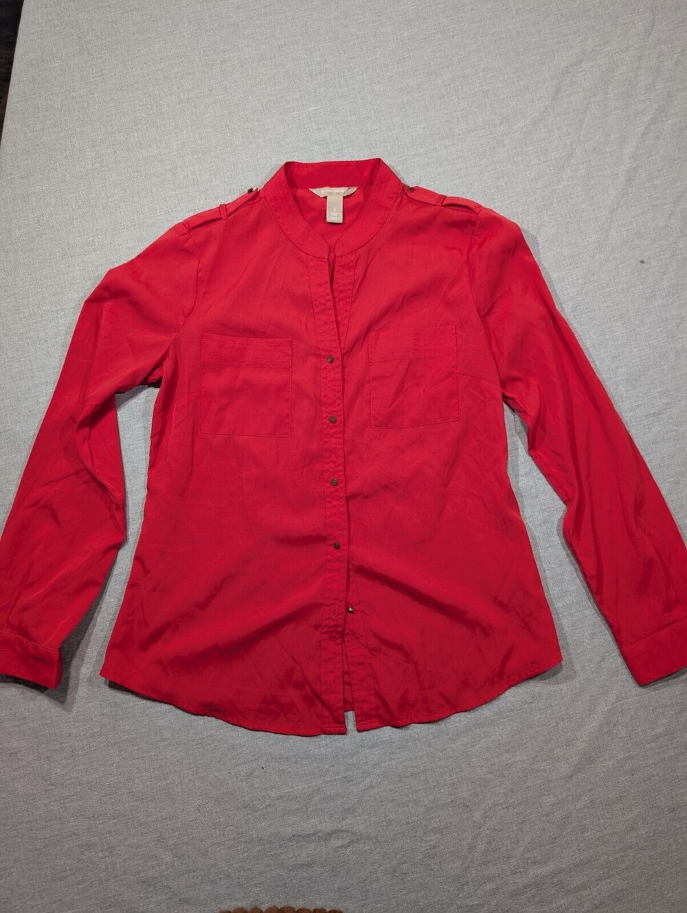 Banana Republic Long Sleeve Blouse Red Size S